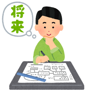 将来を考える人